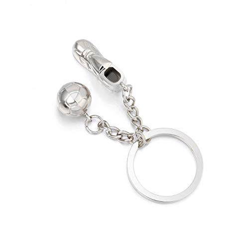 Preisvergleich Produktbild GMTEXTILES Legierung Schlüsselbund Schlüsselanhänger Mode Fußballschuhe und Fußball Metall Auto Schlüsselring Geschenk Tasche Schlüsselbund für Männer und Frauen