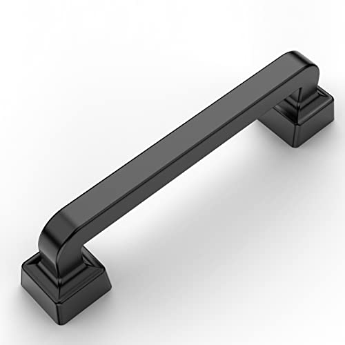 Amerdeco 5 Pack Matte Black Cabinet Pulls 3.75 Inch(96Mm) Hole Centers, Handles For Kitchen Cabinet Hardware, Cabinet Handles For Bathroom Dresser Drawer Handles Zh0008… #TOP4