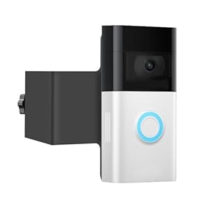 Anti-Theft Video Doorbell Mount Compatible with Ring 2/3/3 Plus/4 Video Doorbell, Not Block Doorbell Motion Sensor, Adjustable Mounting Bracket Accessories for houses, apartments, Office .No Drill.