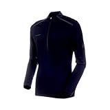 Langer Half-Zip-Reissverschluss erleichtert das Anziehen und bietet schnelle Belüftung bei warmen Temperaturen sowie funktionelle < Unterarmzwickel> für optimale Bewegungsfreiheit