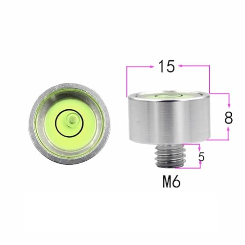 Nivel de burbuja redondo para nivelar muebles de terraza y soportes de exterior M8 4
