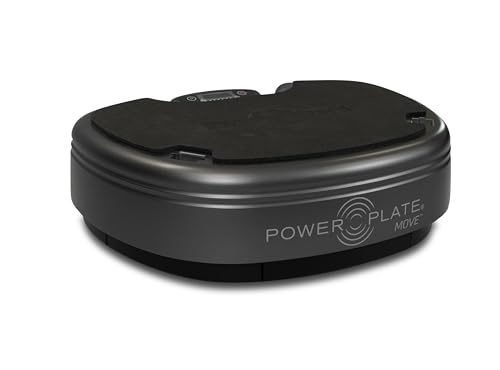 Power Plate Move Vibrating Exercise Platform, Increase Core Strength, Improve Balance and Stability, Titanium