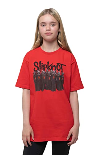 Slipknot Kids T Shirt Choir Band Logo Official Red (Ages 5-14 yrs) Large (9/10 Yrs