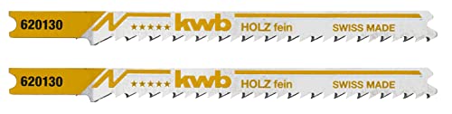 Preisvergleich Produktbild kwb Stichsägeblätter für Holz aus flexiblem HCS-Stahl mit Einnockenschaft (T-Schaft), Einstichzahn, optimaler Sägemehltransport, langanhaltende Schärfe, polierte Oberfläche, für feine Schnitte