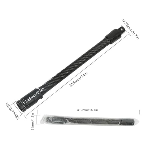 Extension d'arbre flexible 1/2 pour atteindre les écrous inaccessibles - 3