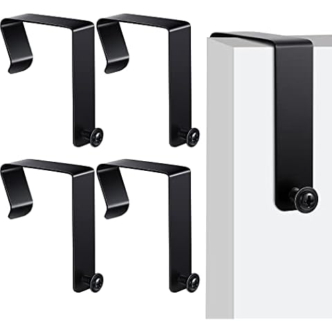 Oudain 4 Pcs Universal Partition Hanger Set Office Cubicle Whiteboard Hanger Metal Cubicle Accessories Cubicle Hooks over The Door Mirror Hooks Adjusted to Fit 1.5 to 2.5 Inch Thickness Panels Cover