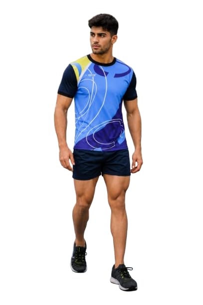 trizon Half SleeveT-Shirt for Men Gym Wear Vest Solid Stylish Round Neck Running for Sports Workout Fitness & kabbadi-picture-10