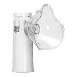 Nebulizador Portátil para Adultos y Niños - Silencioso para Adultos y Niños – Inhalador de Vapor Frío con Tasa de Atomización Ajustable, USB-C, Pantalla LED, Incluye 2 Máscaras y 1 Boquilla