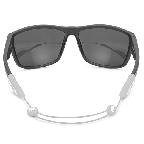 Image of Pilotfish No Tail Adjustable Eyewear Retainer Cable Strap: Sunglasses, Eyeglasses, Glasses (14 Inch, Gray)
