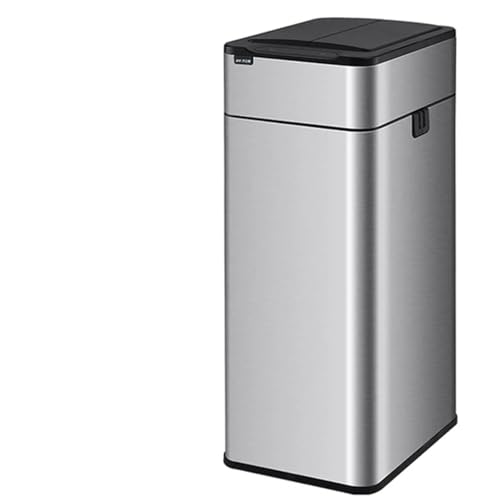 Cubo de basura para baño y cocina automático de 40L de acero