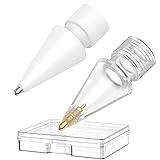 apple pencil 2 skin uk 【RESISTENCIA AL DESGASTE】La parte superior de la punta del lápiz está hecha de acero inoxidable, por lo que no se desgastará incluso si utiliza el protector de pantalla de papel, y no rayará su protector de pantalla
