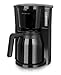 Emerio Filterkaffeemaschine mit 2 Thermokannen, 900 W, bis 8 Tassen in einem Durchgang, Schwenkfilter 1 x 4 mit Tropf-Stopp, inkl. Dauerfilter, automatische Abschaltung, CME-125050 Schwarz