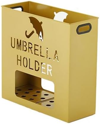 Large Capacity Metal Umbrella Stand for Commercial Use Modern Square Design with Handle Indoor Umbrella Storage Rack for Entryway Stylish Space Saving Solution