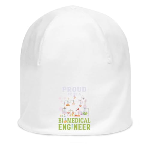 Bonnet Biomedical Engineer en coton blanc extensible à porter au laboratoire de chimie