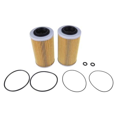 Chamixx 2X Oil Filter and O-Ring Kits 420956740 420956741 711956740 Compatible with Sea Doo GTI SE GTS GTR GTX SC RXP RXPX RXT RXPX 130 185 215 255 260 4-Tec Engine Motor Personal Watercraft Jet
