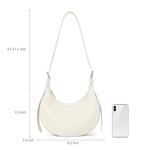 CLUCI Shoulder Bags for Women,Vegan Leather Crossbody Purses Small Crescent Bag Hobo Handbag luna bag with Adjustable Strap3