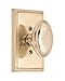 Brass Accents D07-K537G-WND-605 2.37 in. Quaker Backplate & Windsor Knob Privacy Lockset - Polished Brass