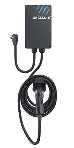 Grizzl-E Level 2 EV Charger, 16/24/32/40 Amp, NEMA 6-50/14-50 Plug, 18 feet/24 feet Premium/Regular Cable, Indoor/Outdoor Car Charging Station (06-50 Plug, 24 Feet Premium Cable)