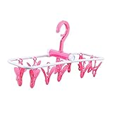 PartyKindom Tendedero De Ropa Prueba De Viento Pinzas Resistentes Tendedero...