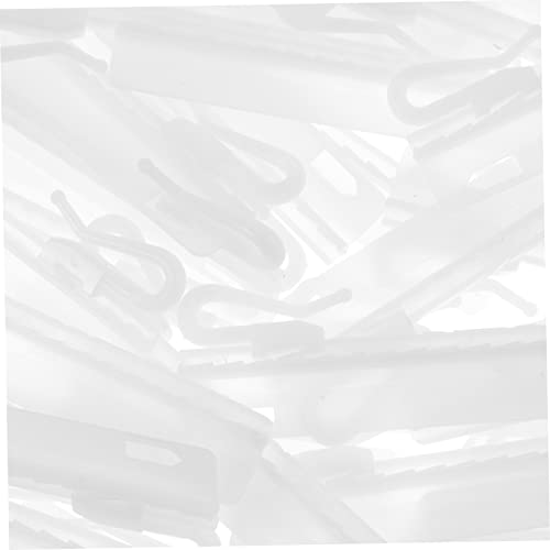 Clips de plástico ajustables y ganchos versátiles para cortinas en tratamientos de ventanas 3