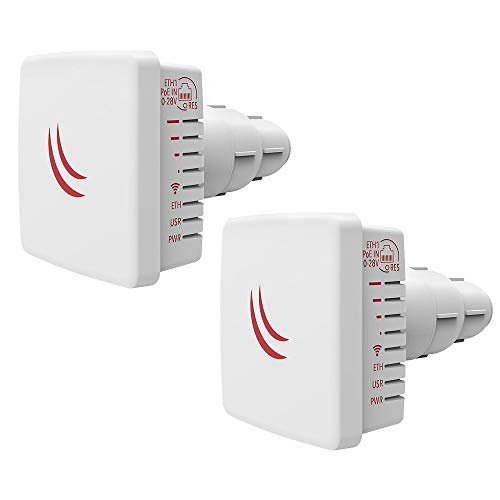 Mikrotik LDF 5 ac 2-Units Outdoor Wireless System with a Built in Antenna Dual Chain 5GHz System with Gigabit Ethernet and 802.11ac Support US Version PRECONFIGURED