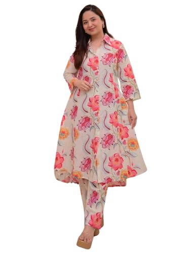 Leriya Fashion Co-ord Set For Women Stylish | Kurti Set For Woman | Short Kurti For Woman Latest | Anarkali Suit For Women's | Festive Ethnic Indian Traditional Outfit for Functions & Puja