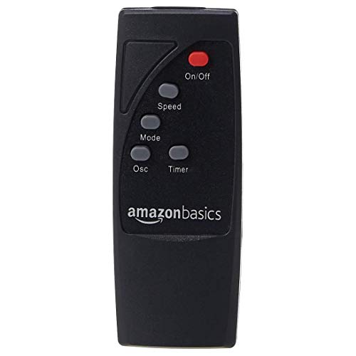 Amazon Basics Height & Tilt Angle Adjustable Oscillating Digital Dual 3-Blade 3-Speed Standing Pedestal Fan with Remote Control, Black - Image 3