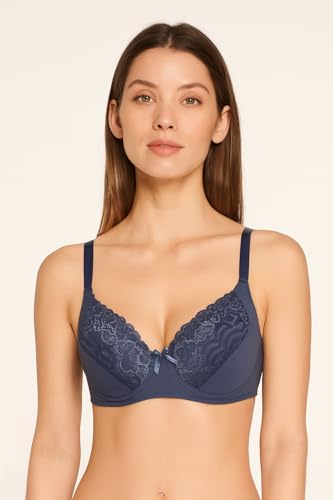 Image of Viola's Secret 6 Pack of Color Print T-Shirt Bras B Cup C Cup and D Cup