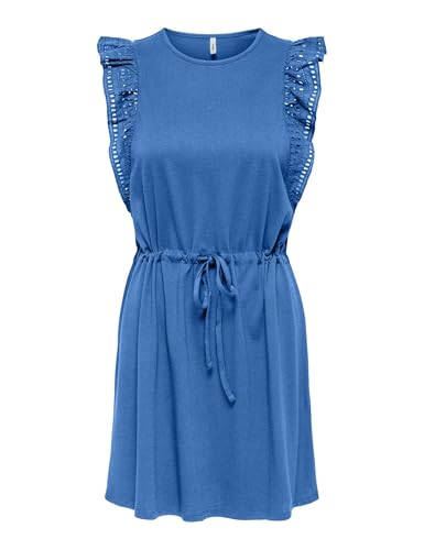 Robe à col rond ONLY Sharon sans manches pour femme au style minimaliste