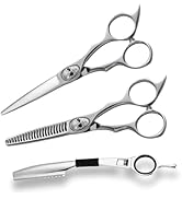 Saki Shears Tachi Set of Hair Shears for Professionals - Cutting and Thinning Shears - Skull Scre...