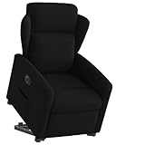 Soulagement douceur assise : grâce à son moteur électrique 24 V silencieux, ce fauteuil relax se lève complètement pour vous aider à vous tenir debout sans efforts dos genoux inclinaison lombaire 135° repose-pied dossier synchronisés largeur siège 50 cm profondeur 64 cm assise 43-44,5 cm