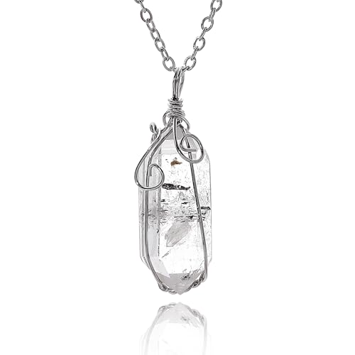 Natural Raw Herkimer Diamond Healing Crystals Handmade Earings Ring Necklace Pendant Gift Gemstone Jewelry for Women