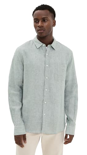 Chemise en lin Vince homme manches longues contre la chaleur avec élégance