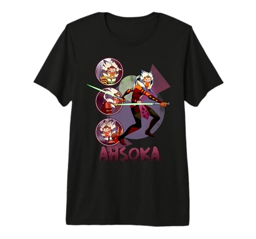 T-shirt Ahsoka Star Wars Forces of Destiny en coton premium pour fan de la saga
