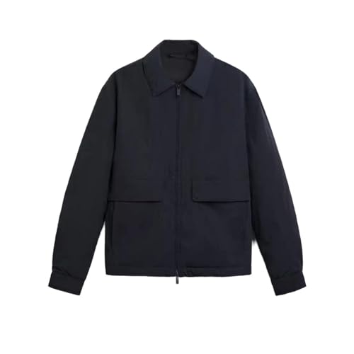 Spring and Autumn Jacket, Collar Large Pocket Jacket