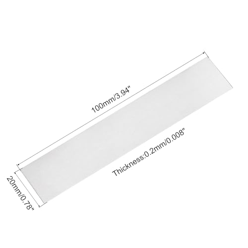 Image of MECCANIXITY Nickel-Plated Steel Strip 0.2mm x 20mm x 100mm Battery Soldering Tab Nickel Solder Tab for Battery Pack and Spot Welding 20 Pcs