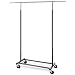 Simple Trending Standard Rod Clothing Garment Rack, Rolling Clothes Organizer on Wheels for Hanging Clothes,Bronze