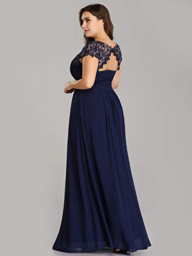 Ever-Pretty Womens A-Line Lace Plus Size Mother Of The Groom Dress Navy Blue Us 18 #TOP1
