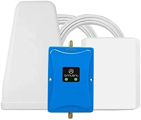 Cell Phone Signal Booster for Home and Office - Boosts 4G LTE Data and Volte for Verizon AT&T T-Mobile - Dual 700MHz Band 12/13/17 Cell Phone Repeater Antennas Extend Coverage Up to 5,000Sq Ft