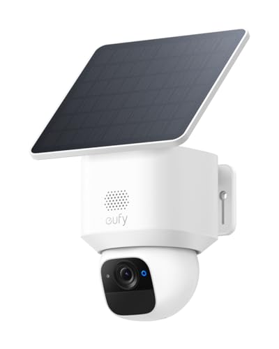 eufy eufyCam Solo E30, Solar Überwachungskamera Außen, 360° Schwenk, KI-Tracking, 2K-Qualität, Kabellos, eufy Sicherheitskamera Outdoor, Kompatibel mit HomeBase S280 & S380, Ohne Monatliche Abo-Kosten