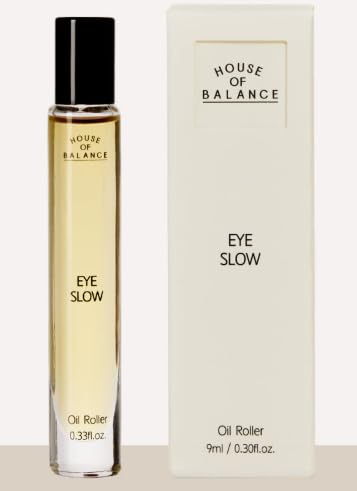 House of Balance EyeSLOW Oil Roller – Targeted Under-Eye Volume & Glow Solution, 0.33 fl oz (10 ml)