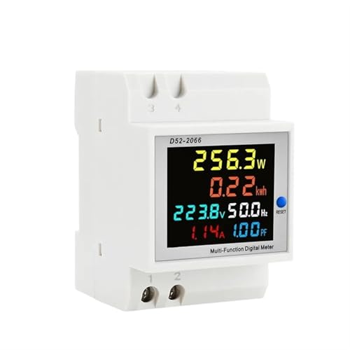 Compteur d'énergie électrique triphasé 380V rail Din 100A Kwh