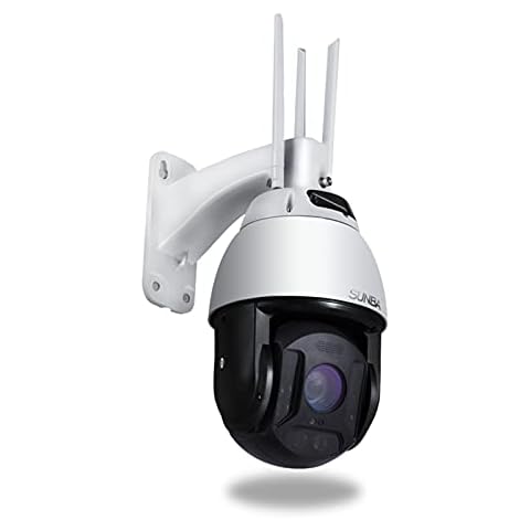 SUNBA 4G LTE PTZ Camera Outdoor, Solar Battery Powered Security Dome Wirefree, 25x Optical Zoom 1080p, Two-Way Audio and Waterproof, Long Range Infrared Night Vision up to 300m (603-D25X 4G) Cover