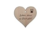 Dekoration 6er Set Deko Herz-Schön, dass es dich gibt