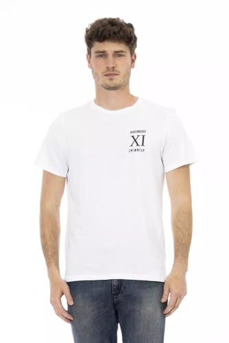 T-shirt Bikkembergs homme élégant blanc imprimé mode été