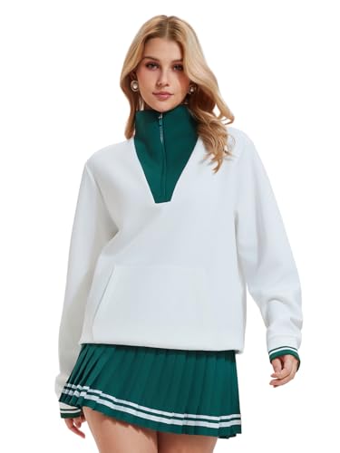 IUK Women's Golf Outfits 2 Piece Tennis Skirt Set Long