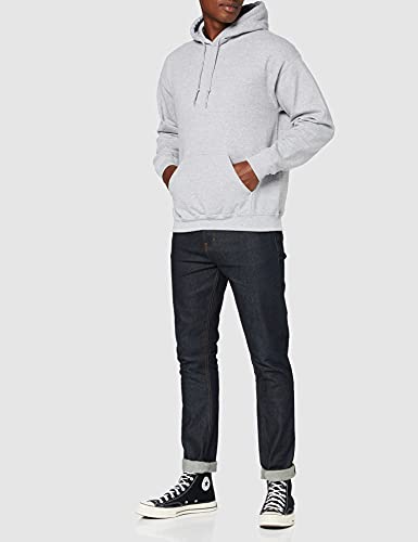 Gildan Heavyweight Hooded Sweatshirt Felpa, Grigio (Sport Grey), M Uomo