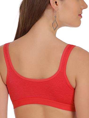 Image of FIMS - Fashion is my style Women's Lycra & Cotton Non Padded Non-Wired Sports Bra (Pack of 3)