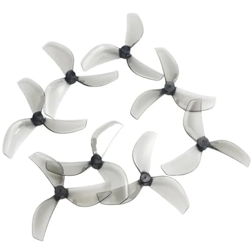Hélice PC à 3 pales 45mm pour drone FPV toothpick de 1.8 pouces en gris avec axe 1mm