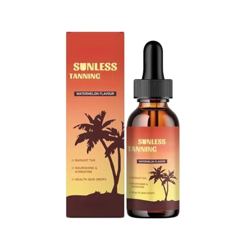 Esencia bronceadora sin sol, hidratante bronceadora para rostro y cuerpo. Consigue un brillo saludable y bronceado natural | gotas bronceadoras.